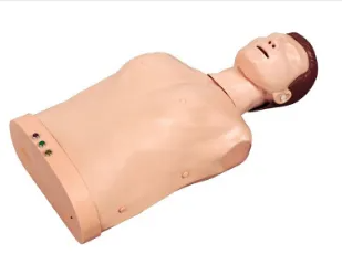 Advanced electronic half-body cardiopulmonary resuscitation training simulator